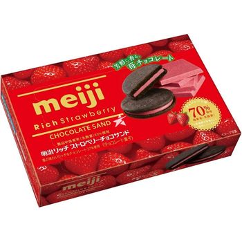 Meiji Rich Strawberry Chocolate Sandwich 100g