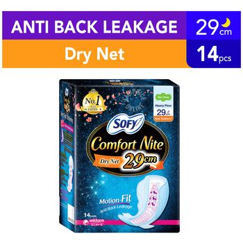 Sofy Side Gather Comfort Nite Wing 29cm 14's