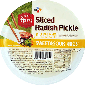 CJ Hasunjung Sliced Radish Pickle 320g