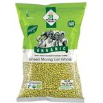 24 Mantra Organic Dal Green Moong Whole 1kg