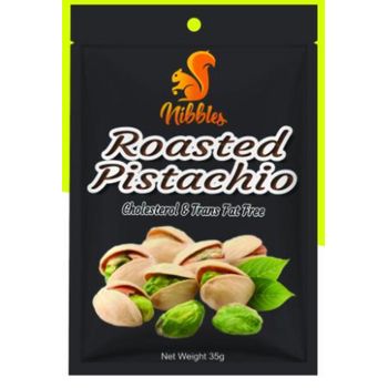 Nibbles Premium Roasted Pistachio Nuts 35g