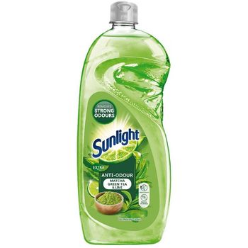 Sunlight Dishwash Liquid Anti Odour Matcha Green Tea And Lime 1l