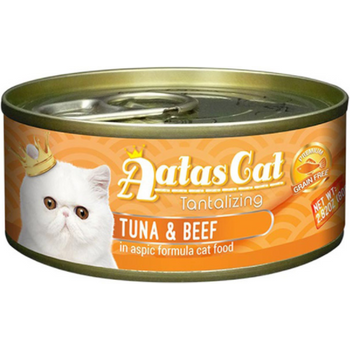 Aatas Cat Canned Food Tantalizing Tuna And Beef in Aspic 80g