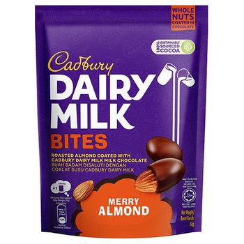 Cadbury Dairy Milk Merry Almond Bites 50g