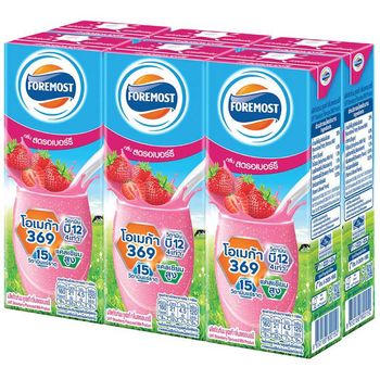 Foremost UHT Milk Strawberry Flavoured 6pcs 225ml