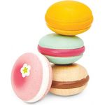 Le Toy Van Educational Wooden Honeybake Pretend Play French Macarons Set Patisserie Toy Cakes