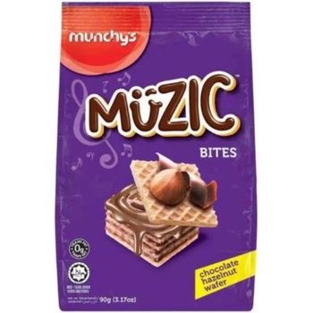 Munchy's Muzic Bites Chocolate Hazelnut Wafer 90g