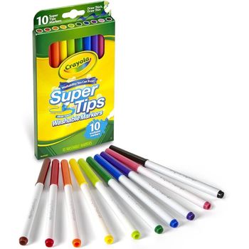 Crayola Super Tip Washable Markers 10pcs