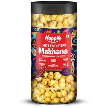 Happilo Makhana Superhot Peri Peri Roasted Foxnut Healthy Snack 80g