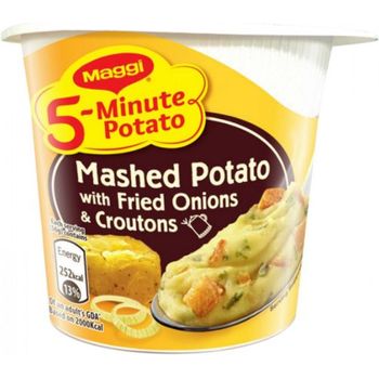 Maggi 5-Minute Cup Mashed Potato Fried Onions Croutons