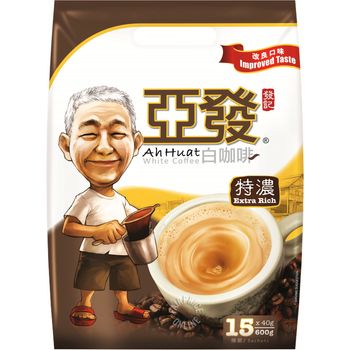 Ah Huat White Coffee Extra Rich 40 x 15g