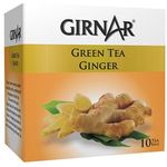 Girnar Green Tea Ginger 10 Tea Bags 12g