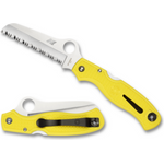 Spyderco Atlantic Salt Folding Knife Yellow FRN