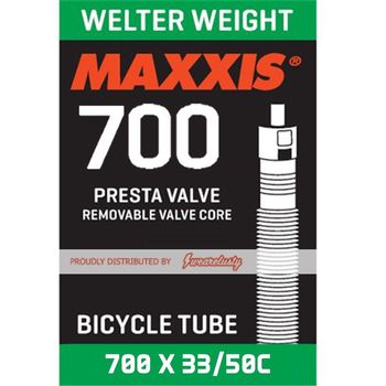 Maxxis Welter Weight 700x33 50c Tube 48mm Presta Valve RVC