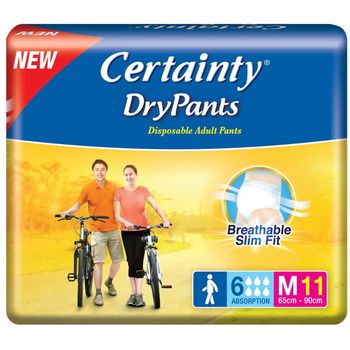 Certainty DryPants Disposable Adult Pants M 11pcs