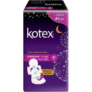 Kotex Overnight Wings Pag Extra Long 41cm 6pcs