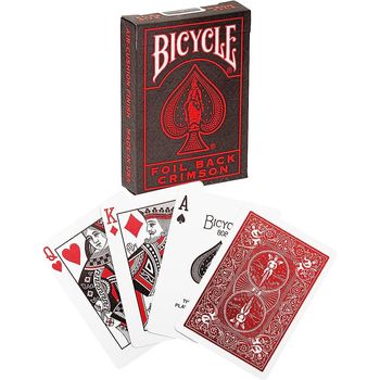 Bicycle Metalluxe Red Poker Deck Of Cards