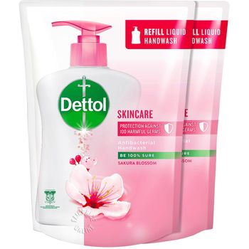 Dettol Anti Bacterial Hand Wash Refill Skincare 2pcs 225ml