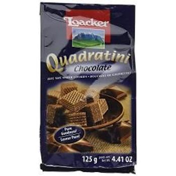 Loacker Chocolate Quadratini Wafer Biscuits 125g