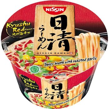 Mangkuk Ramen Jepun Nissin Kyushu Merah 111g