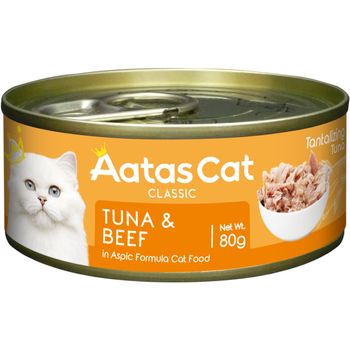 Aatas Cat Tantalizing Tuna & Beef Wet Cat Food 80g
