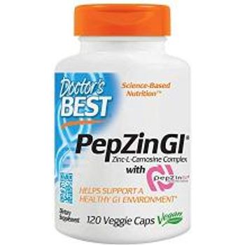 Doctor's Best Zinc Carnosine Complex With Pepzin Gi Veggie Caps 120 Count