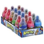 Topps Baby Bottle Pop Original Candy Lollipops With Dipping Powder Assorted Flavors 1.1oz Pack Of 18