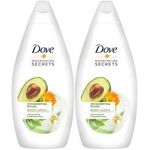 Dove Nourishing Secrets Invigorating Ritual Body Wash Avocado Oil Calendula Extract 16.9oz 500ml Pack Of 2