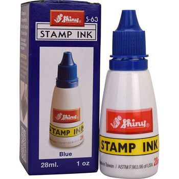 Shiny Stamp Ink 28ml Blue S-63
