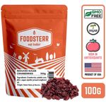 Foodsterr Reduced Sugar Sweetened Dried Cranberries 100g