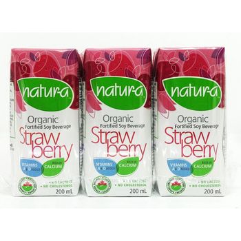 Natura Strawberry Soy Beverage 200ml