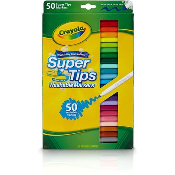Crayola Supertips Washable Markers 50 Pack
