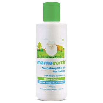 Mamaearth Nourishing Baby Hair Oil With Almond And Avocado Oil 200ml