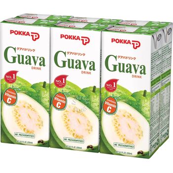 Pokka Guava Fruit Juice Packet 6pcs 250ml