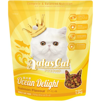 Aatas Cat Ocean Delight Dry Cat Food Salmon Flavour 1.2kg