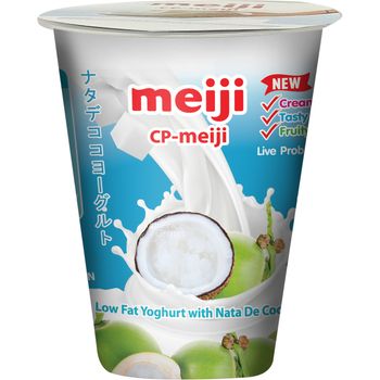 Meiji Low Fat Yoghurt Nata De Coco