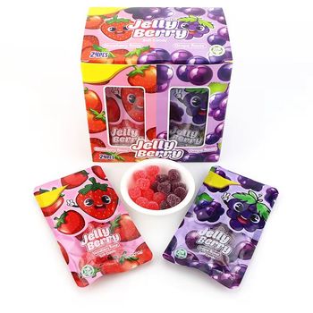 Alibaba Jelly Berry - Gula-gula Lembut Anggur & Strawberi 24s