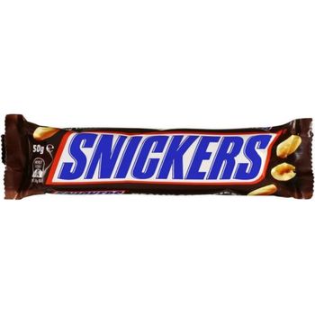 Snickers Milk Chocolate Peanuts with Creamy Caramel and Soft Nougat 51g