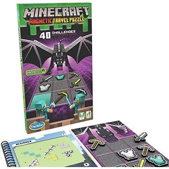 ThinkFun Minecraft Magnetic Travel Puzzle 40 Challenges