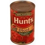Hunts Diced Tomatoes Basilgarlic Oregano 410g