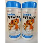 Petkin Jumbo Eyewipes 80 Wipes pack Of 2