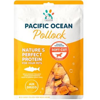 Singapaw Dog Pacific Ocean Air Dried Pollock With Fish Roe Soft Cut 70g
