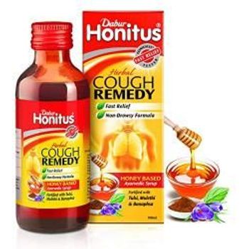 Dabur Honitus Herbal Cough Remedy Ayurvedic Syrup 100ml