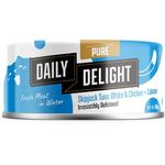 Daily Delight Pure Tuna with Salmon Cat Wet Food 80g(24 cans) - TNR Project Sg