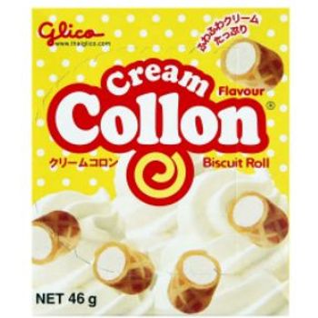 Glico Collon Biscuit Roll Cream 46g