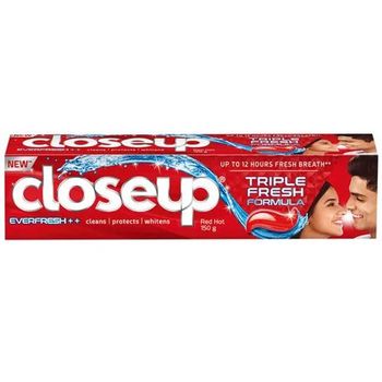 Close Up Closeup Everfresh Red Toothpaste Hot 150g