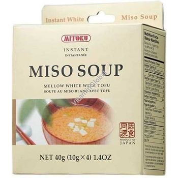 Mitoku Instant Miso Soup Mellow White With Tofu