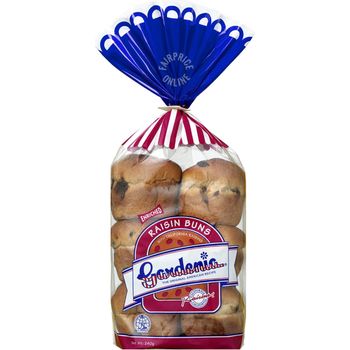 Gardenia Raisin Buns 6S 240g