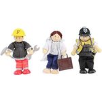 Le Toy Van Budkins Set Of Family Posable Figures Premium Wooden Toys For Kids Ages 3 Years & Up