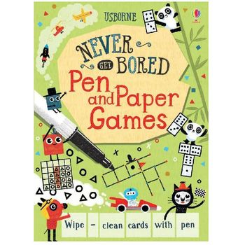 Usborne Never Get Bored Pen And Paper Games